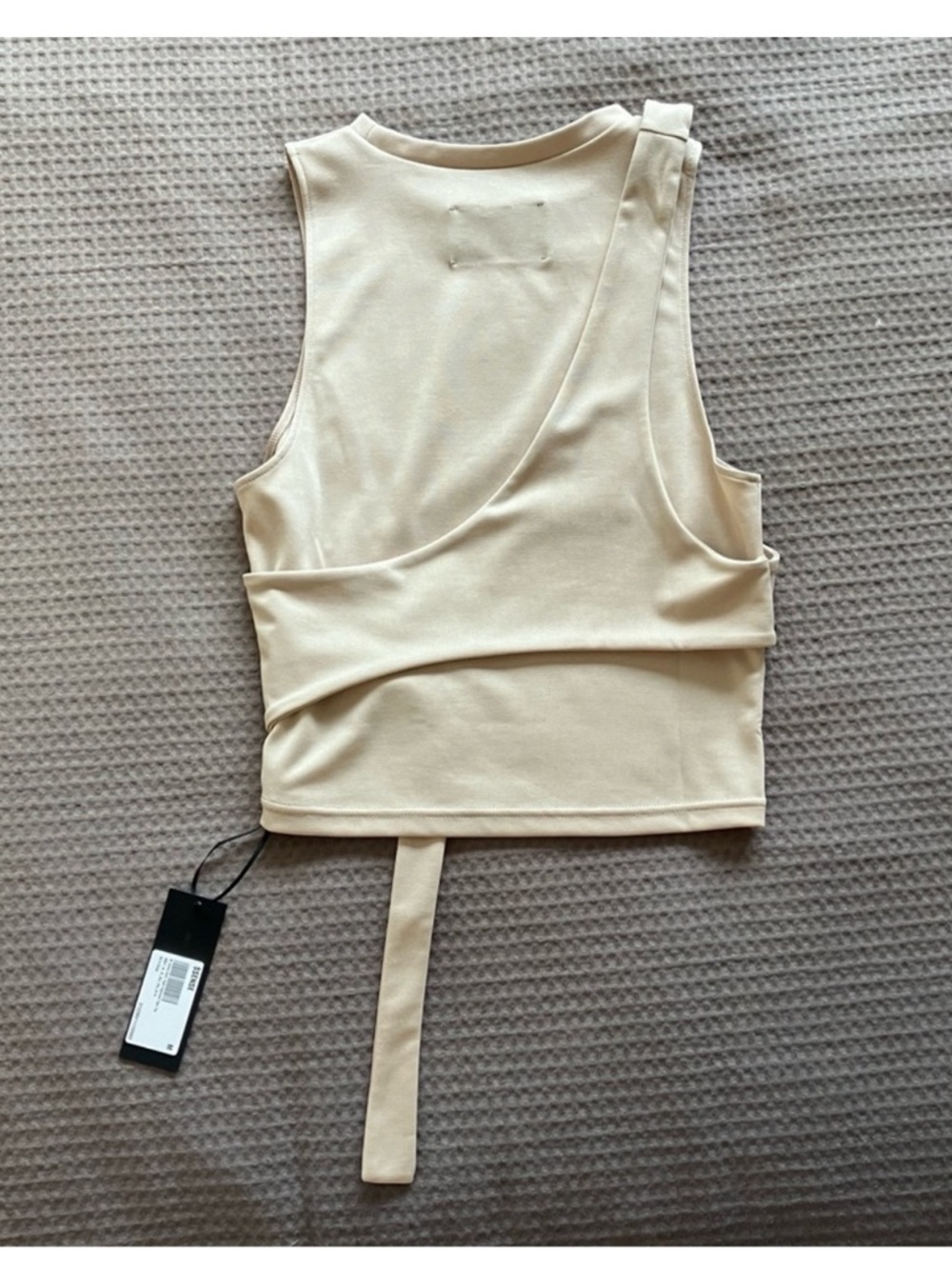 Nwt Heliot Emil Beige Cutout Tank Top Size Medium — image 6 of 8